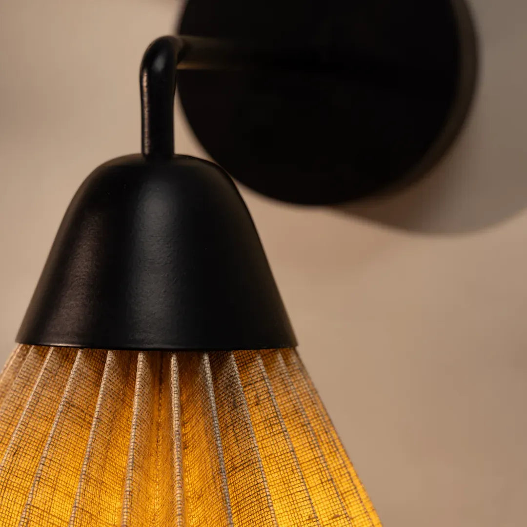 Linen Downlighter Wall Sconce
