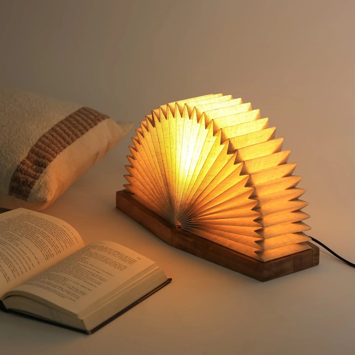 Linen Book Table Lamp