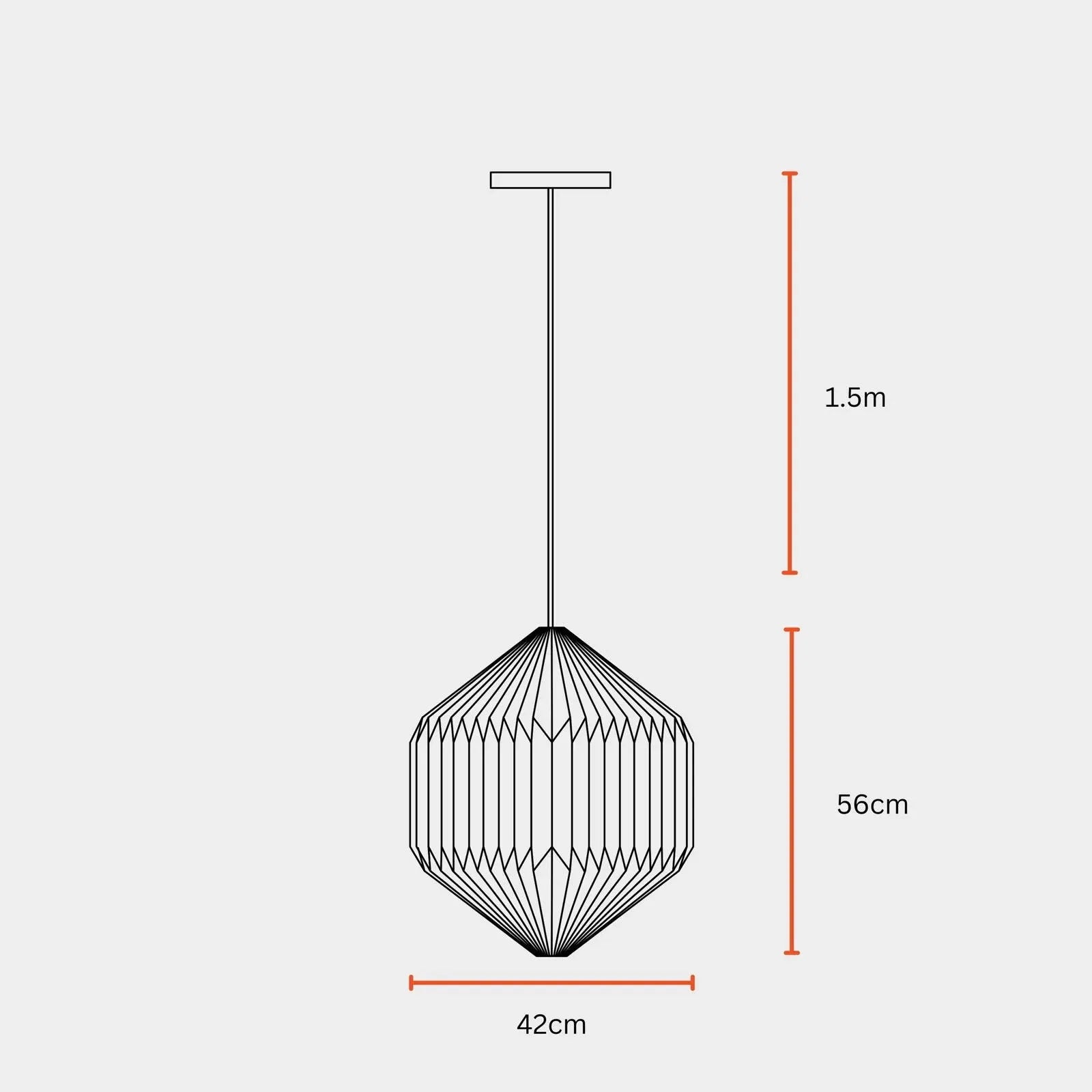 Oblong Pendant Lamp