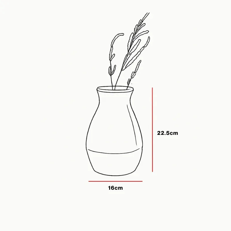 Paper Mache Vase - Off White
