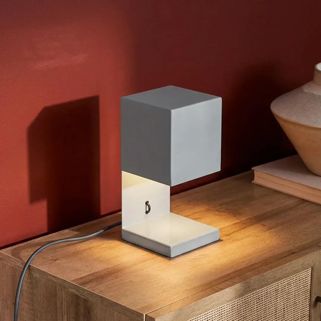 Fold Cube Table Lamp - Ivory