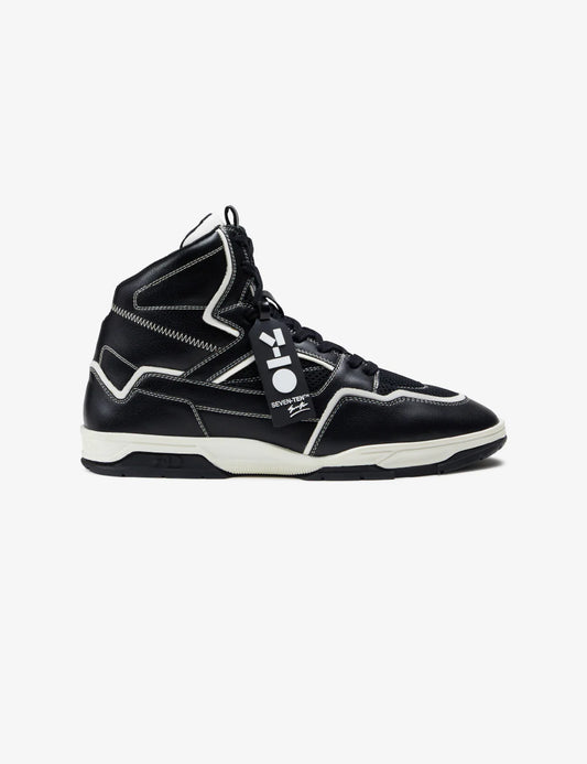 Black & White High-Top Sneakers | 7-10