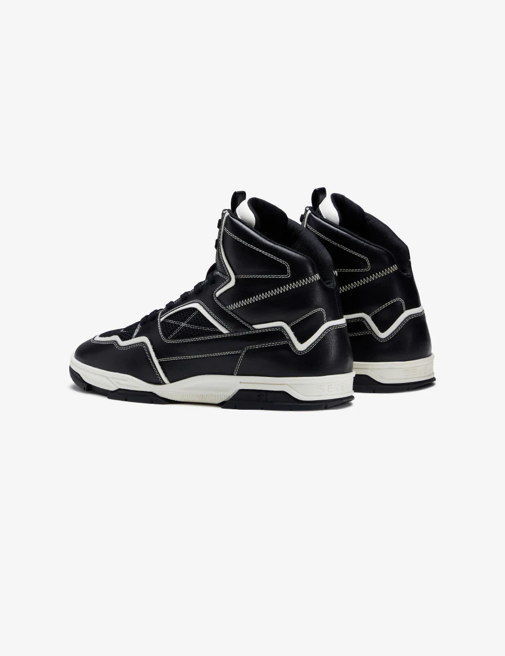 Black & White High-Top Sneakers | 7-10
