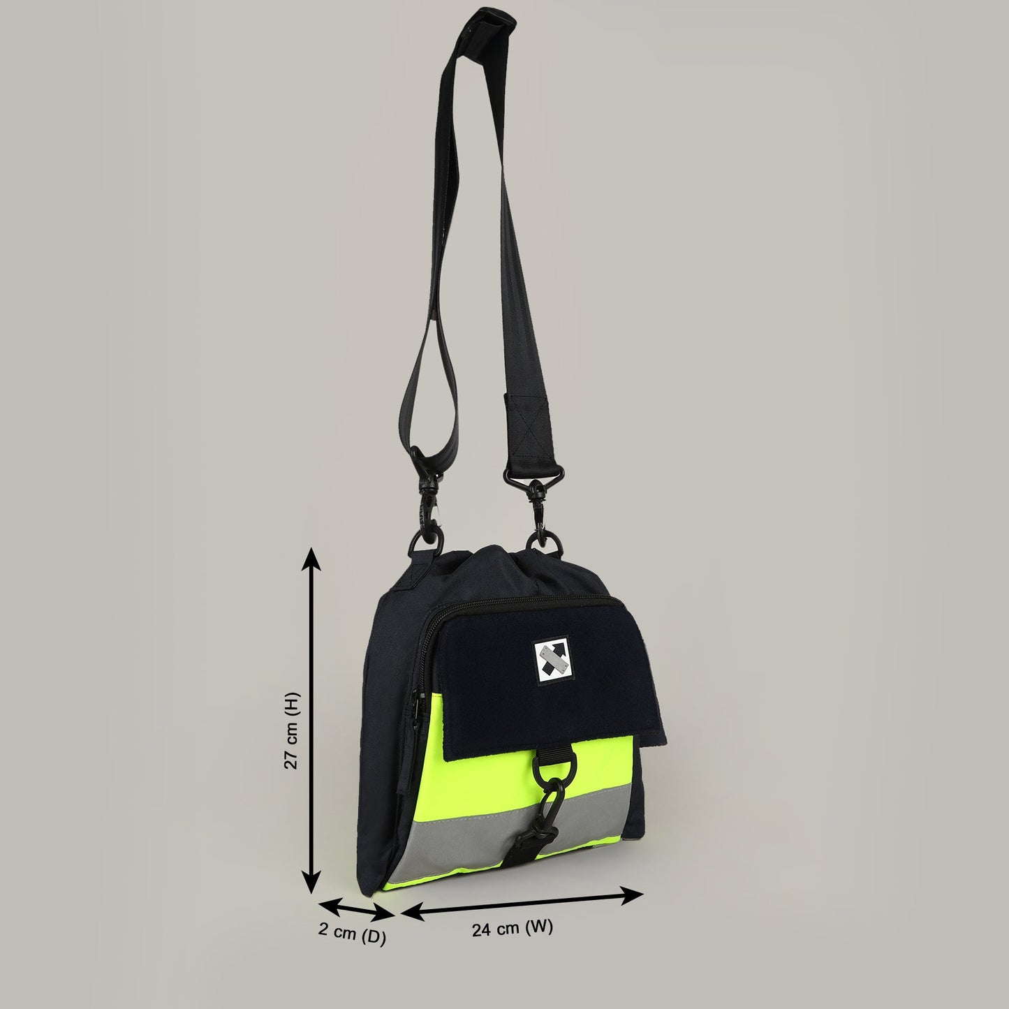 Strobe Drawstring Crossbody Bag - Navy - 29 Styles Available