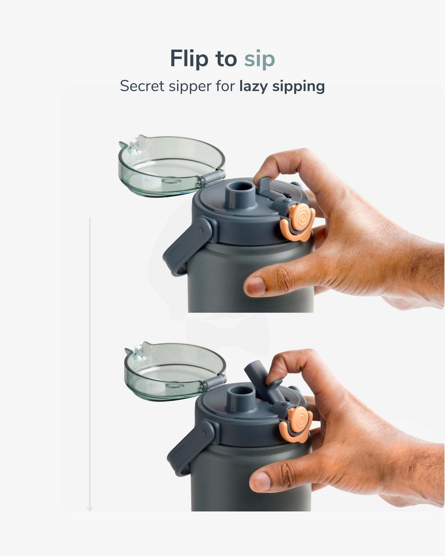 Tank dual sipper flask