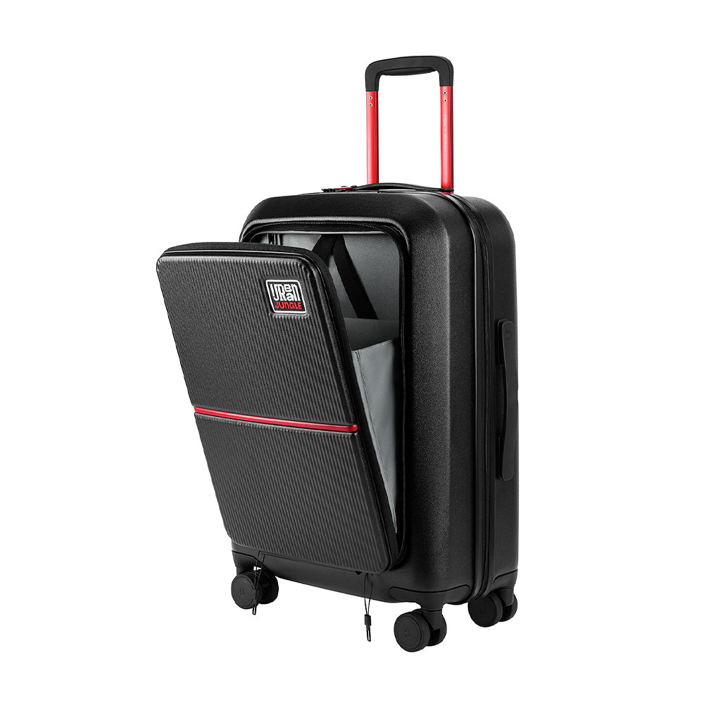 Urban Jungle Front Open Cabin Hard Luggage – Spring Dark Green