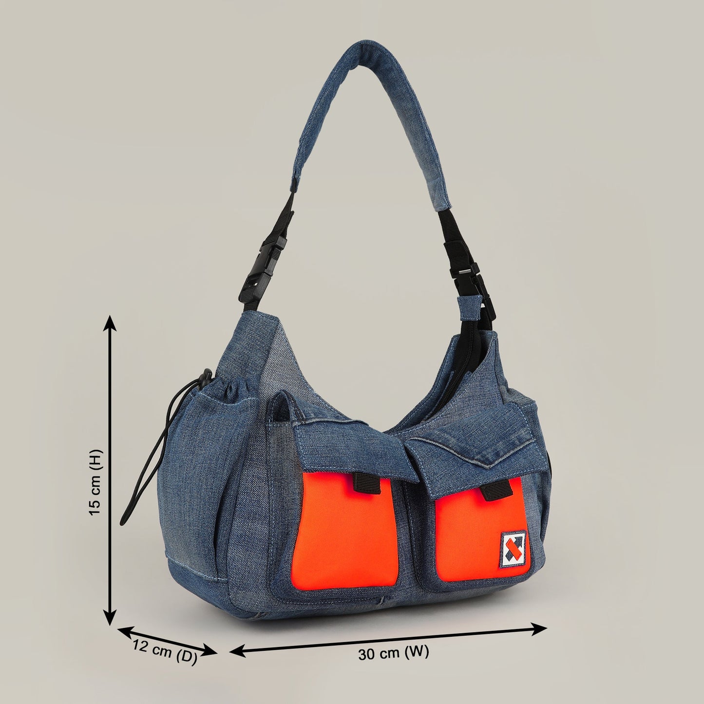 Strobe Dual Handle Bag - Denim - 10 Styles Available