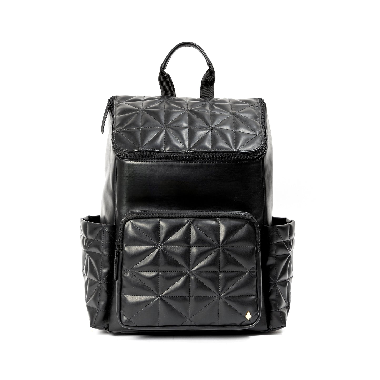 Elm Black Vegan Leather Backpack