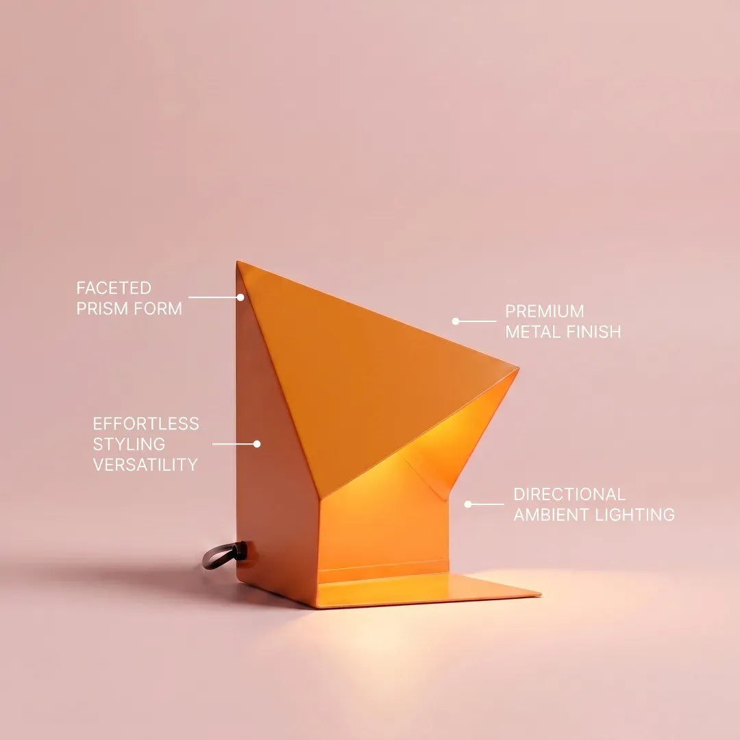 Fold Prism Table Lamp Tangerine