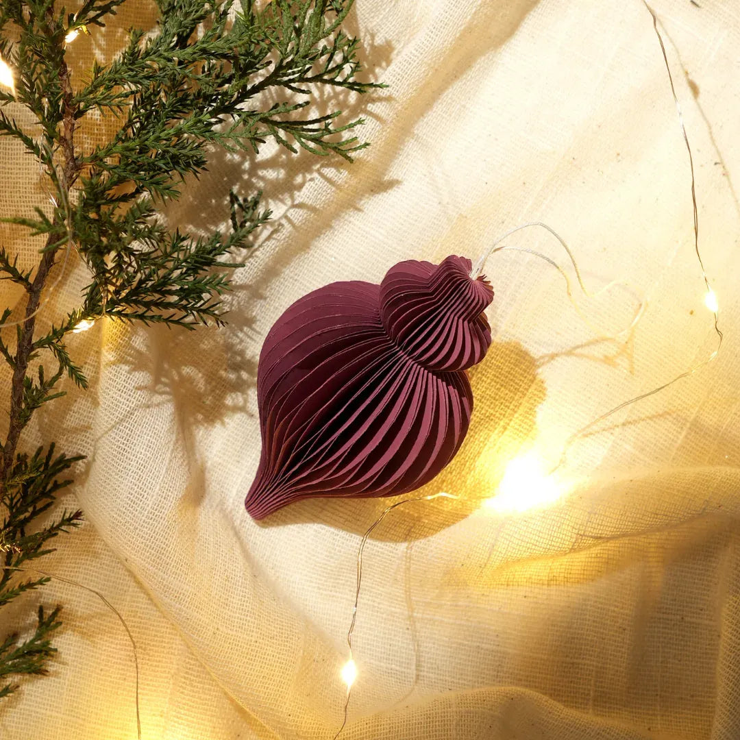 Christmas Ornaments Festive Red Pack Of 3
