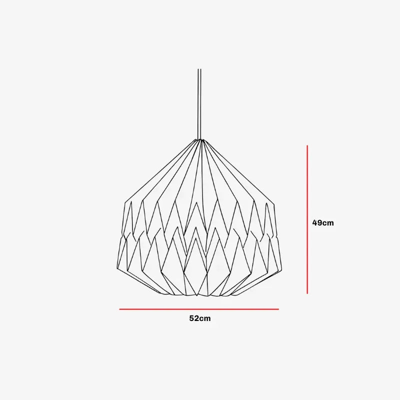 Big Pleat Linen Pendant Lamp