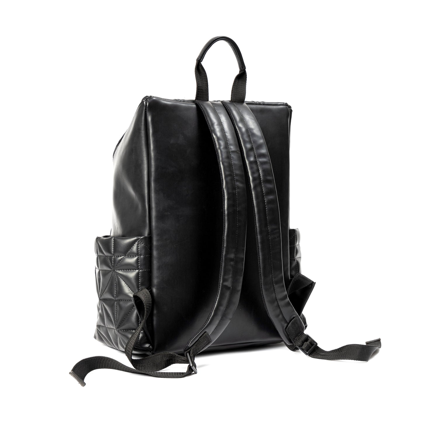 Elm Black Vegan Leather Backpack