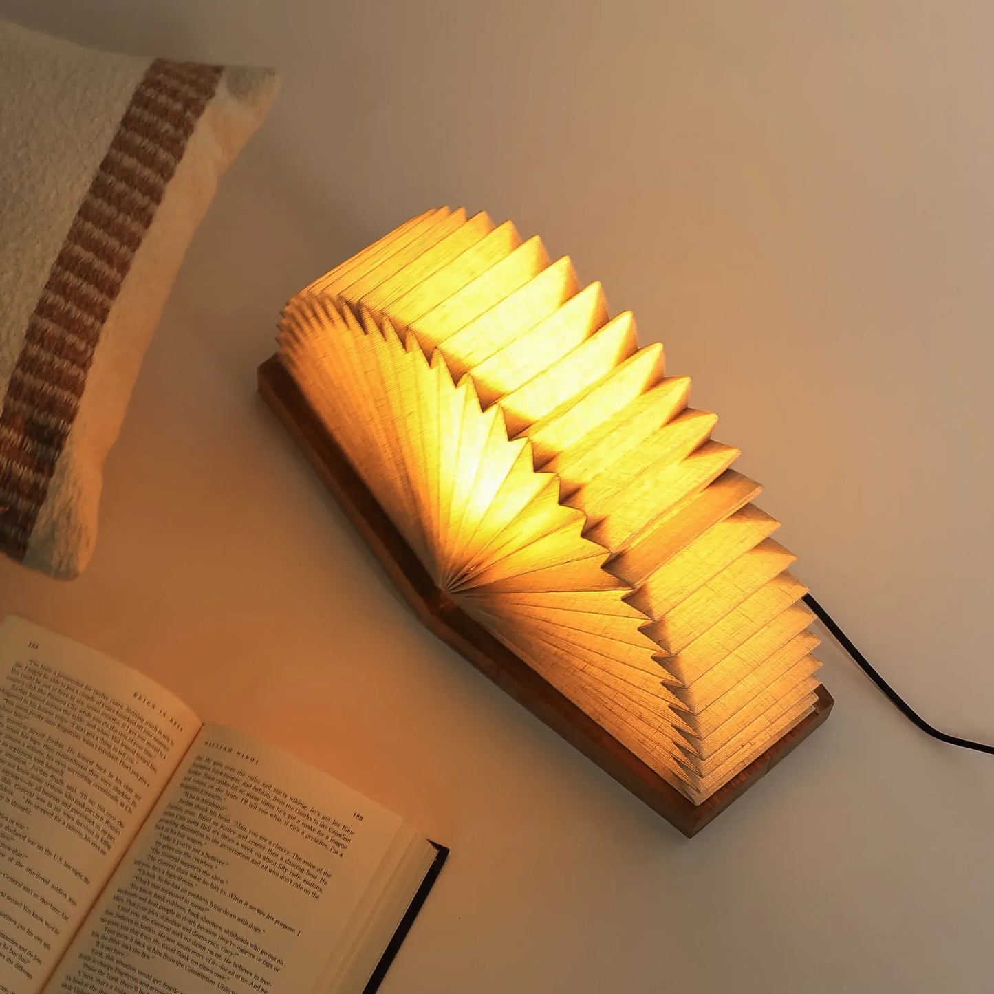 Linen Book Table Lamp