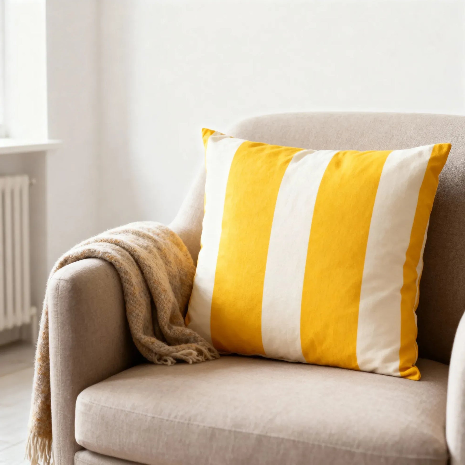Colourways Cushion Cover Buttercream With Filler