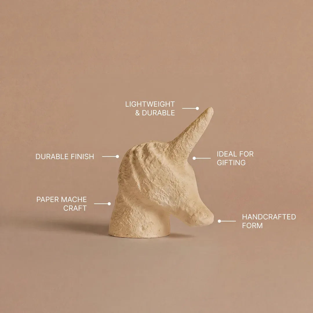 Unicorn Figurine in Beige