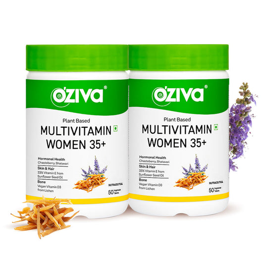 Oziva Plant Based Multivitamins for Women 35+ - 50 Tablets
