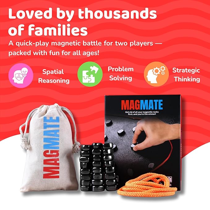 MAGMATE Classic - Fun Magnetic Game (Ages 3+) (2-4 Players)