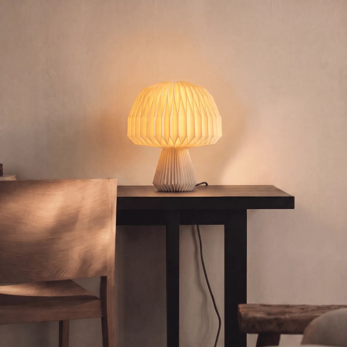 Mushroom Origami Table Lamp
