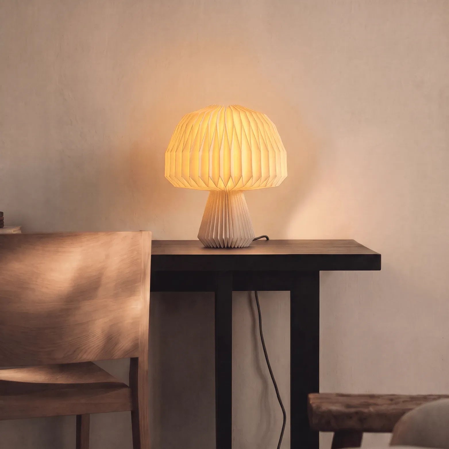 Mushroom Origami Table Lamp