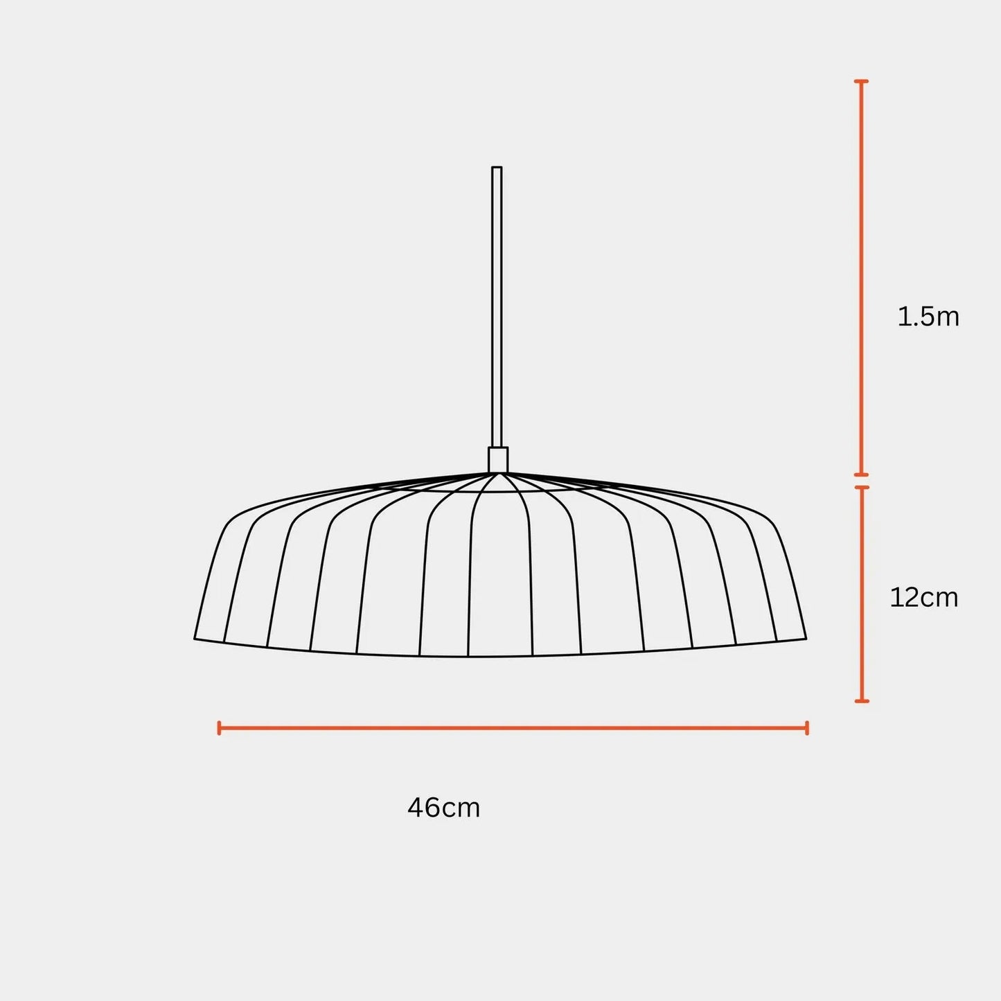 Natural Opulence Cane Pendant Lamp