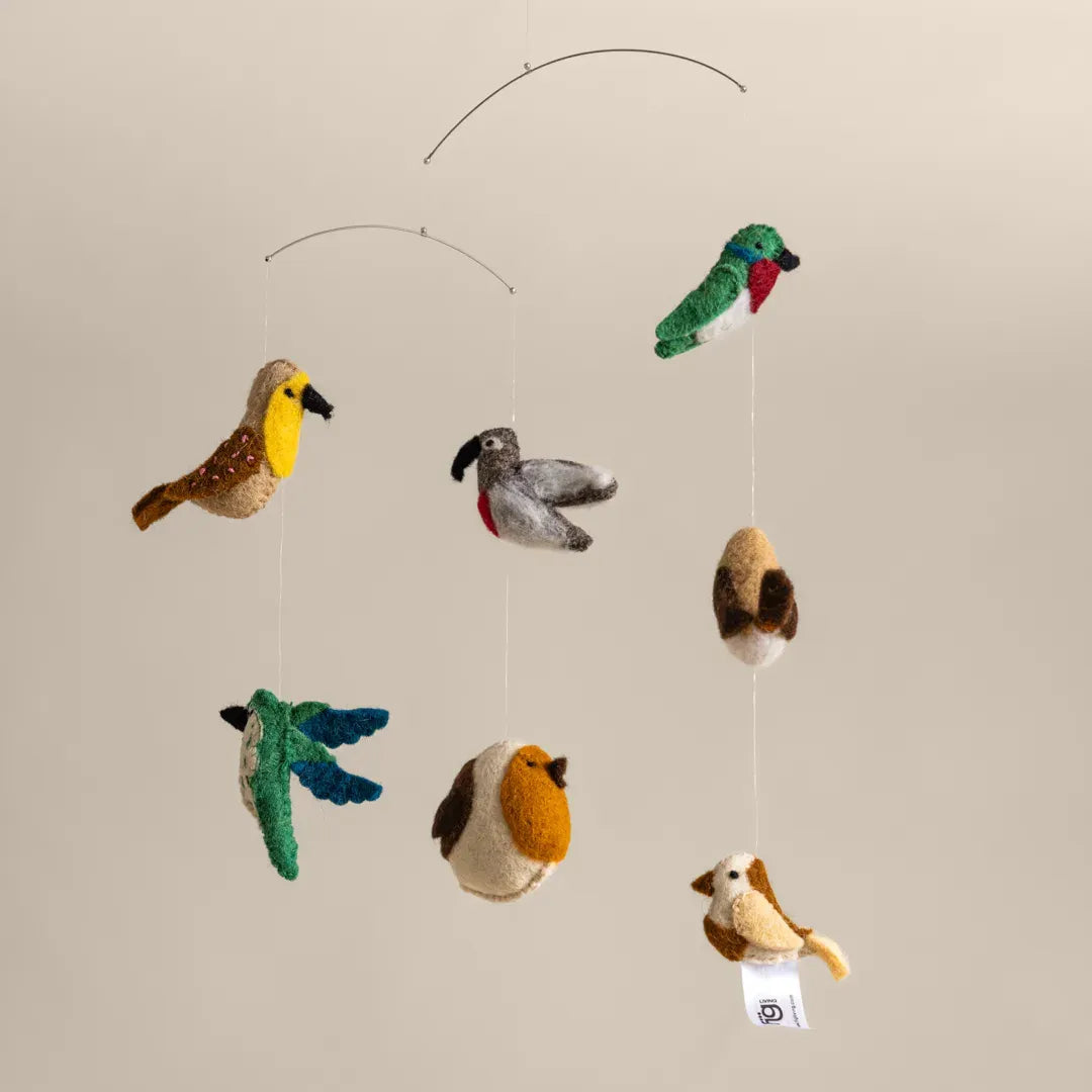 Felt Ornaments Hanging Mobile Birds