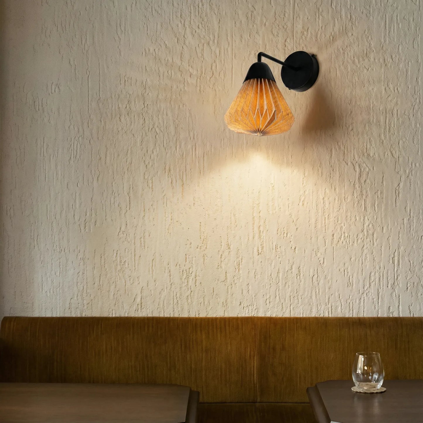 Linen Downlighter Wall Sconce