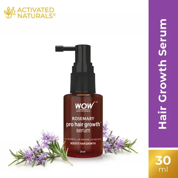 Wow Skincare Rosemary Pro Hair Growth Serum For Denser Hair - 30 ml - Pack Of 1