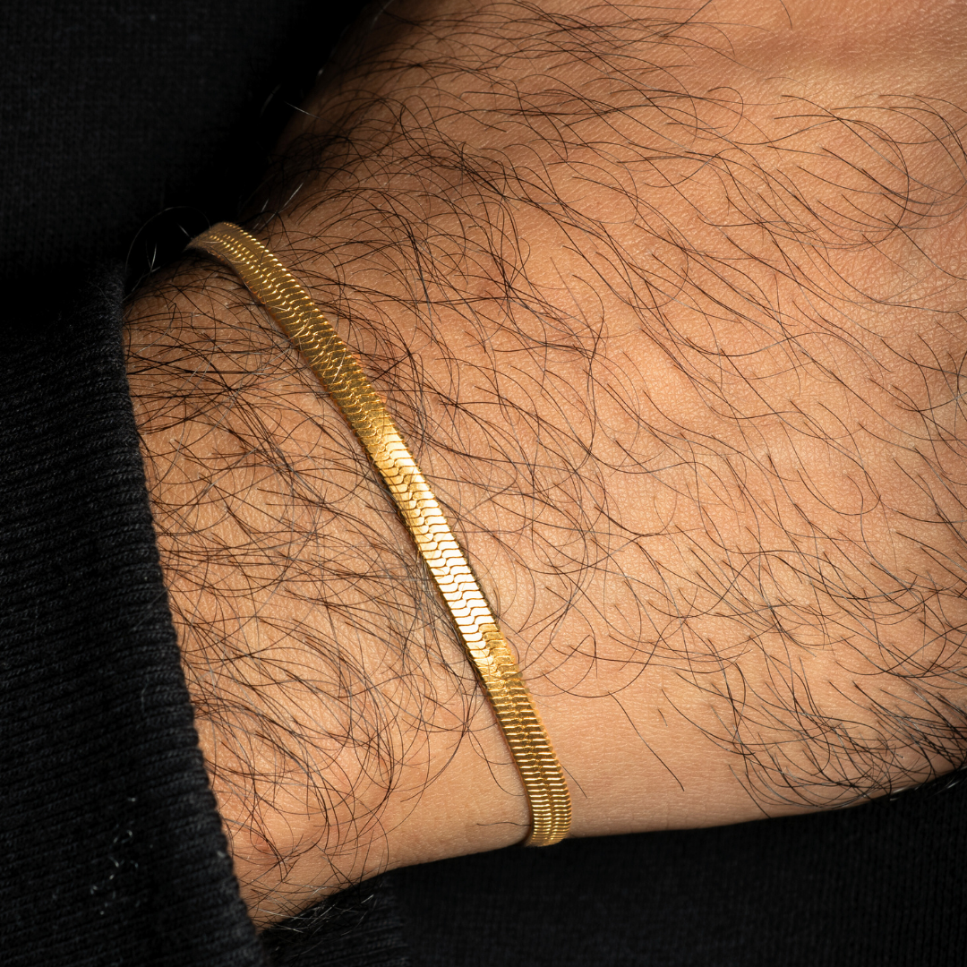 FLAT SNAKE Bracelet (GOLD)
