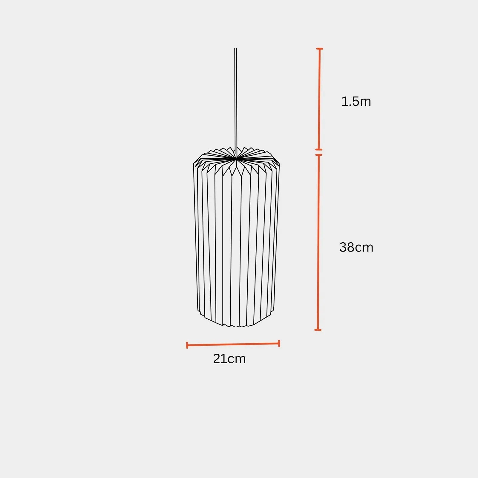 Drum Pendant Marble Print