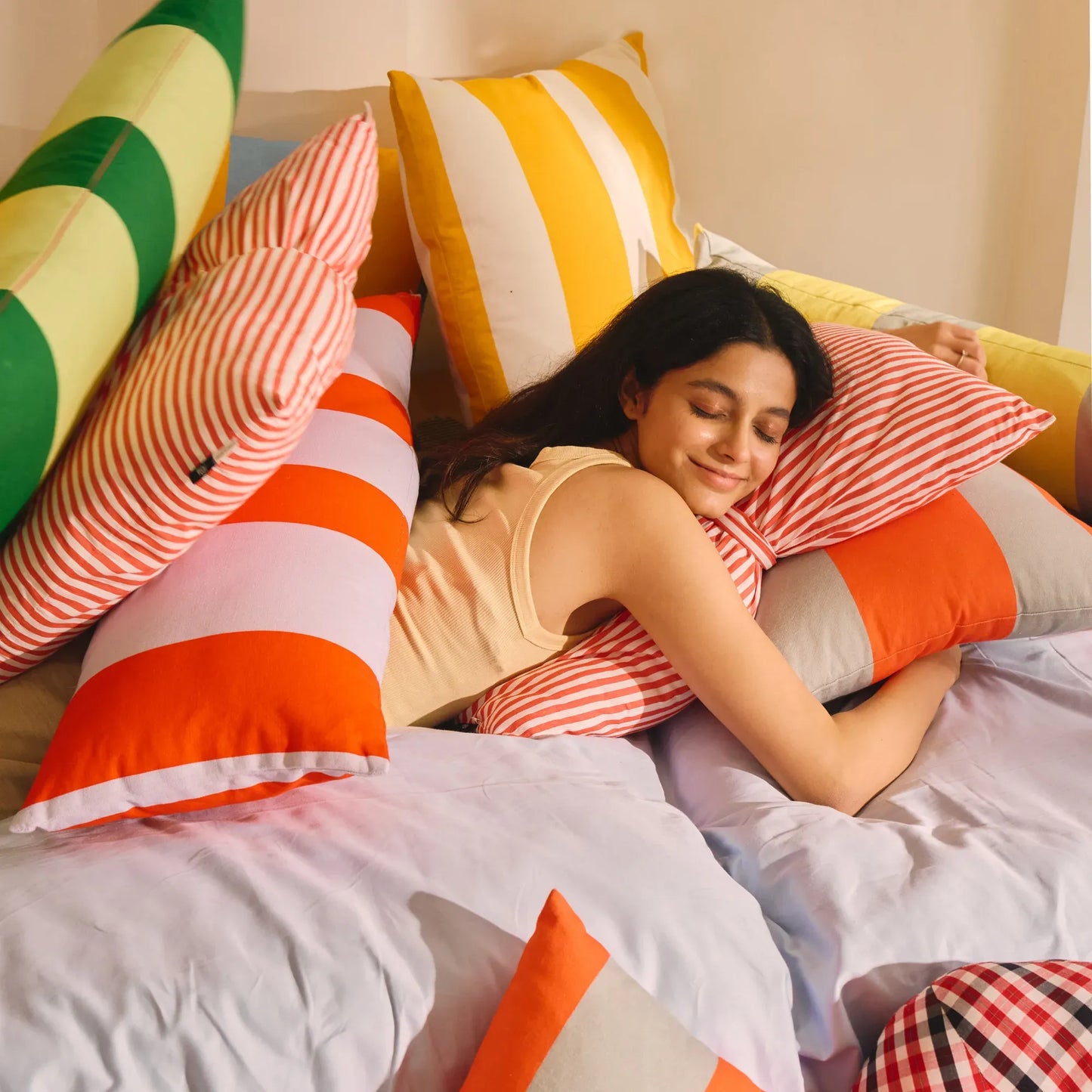 Colourways Cushion Cover Blush Horizon With Filler