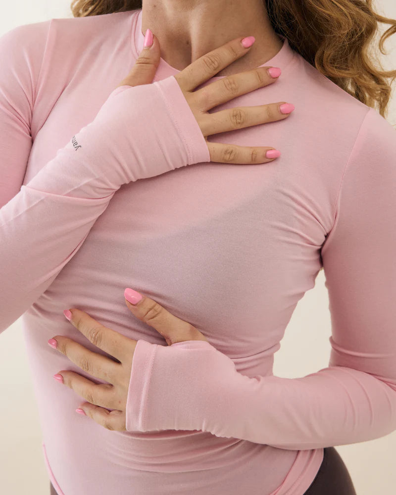 Aero Long Sleeve with Thumb Hole Dusty Fig