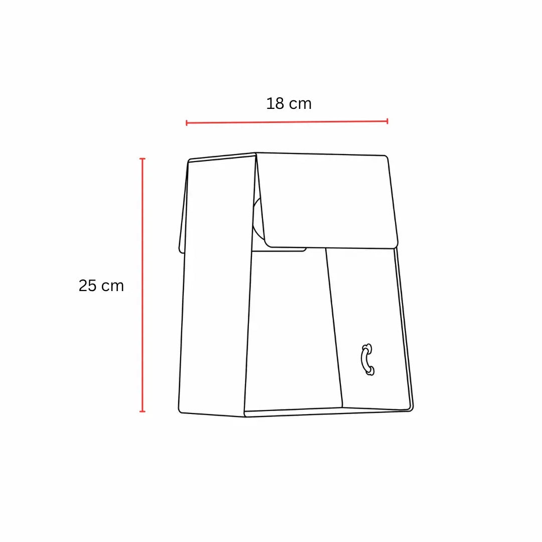 Fold Trapezium Table Lamp - Tangerine