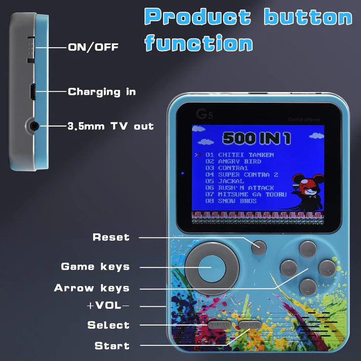 Retro GameBox 500 Games in 1 (Premium Quality) by RetroGoods