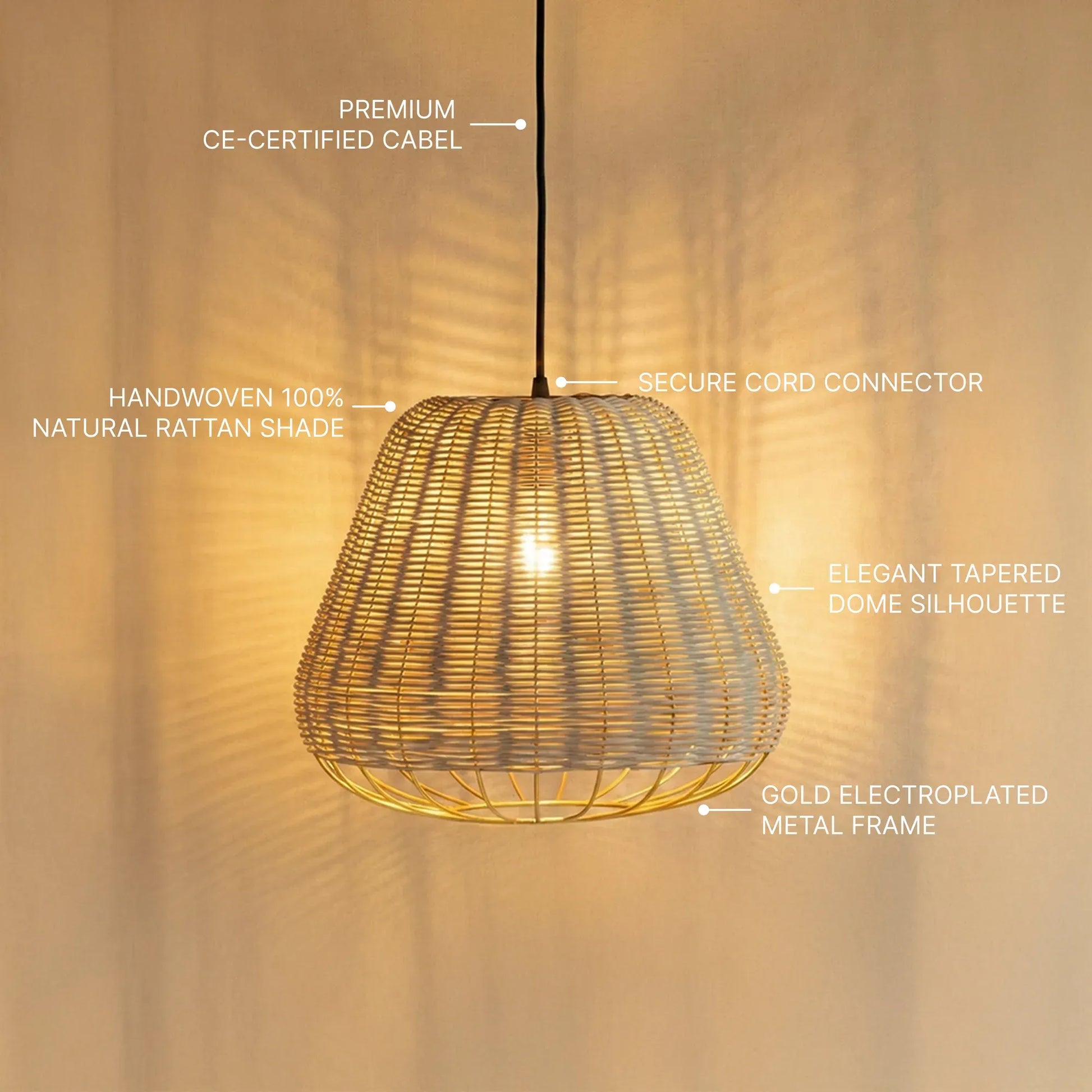 Meiji Tapered Dome Pendant Light