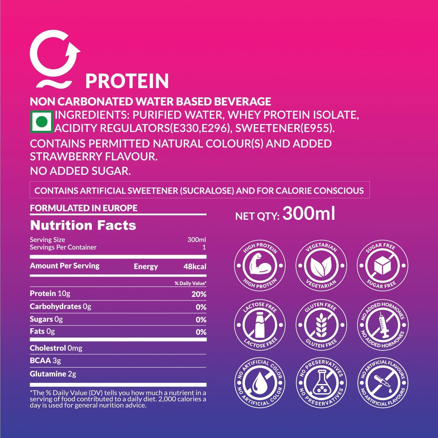 Aquatein Protein Water - 10g of Pure Protein