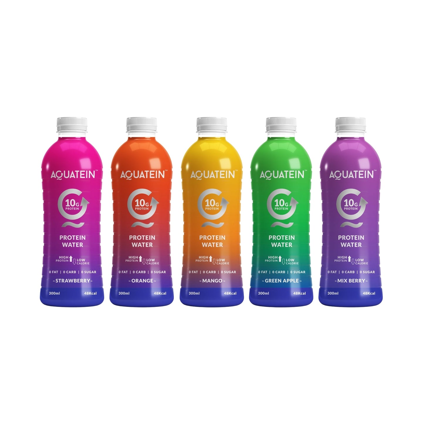 Aquatein Protein Water - 10g of Protein per Bottle - Pack of 6
