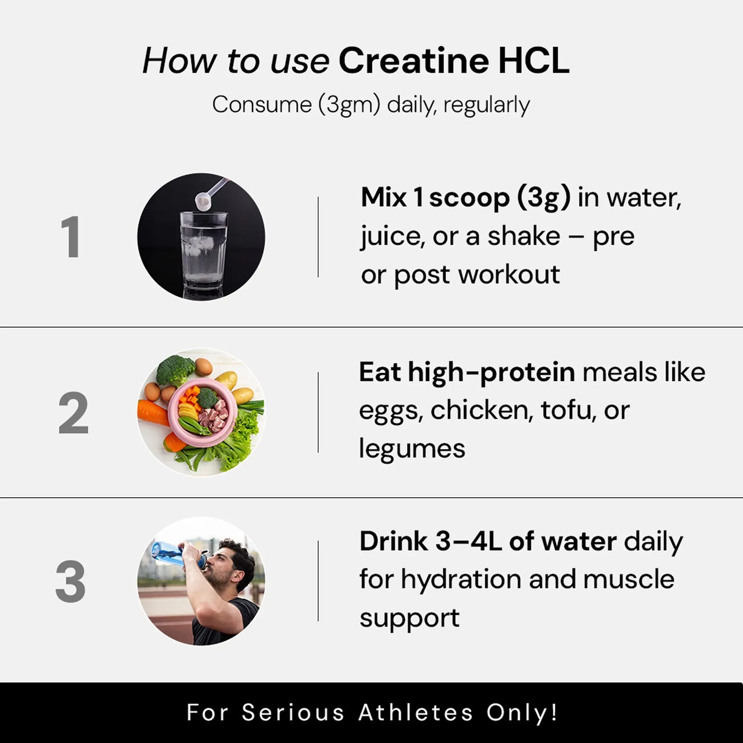 Creatine Hcl Original Supplement | 100% Pure