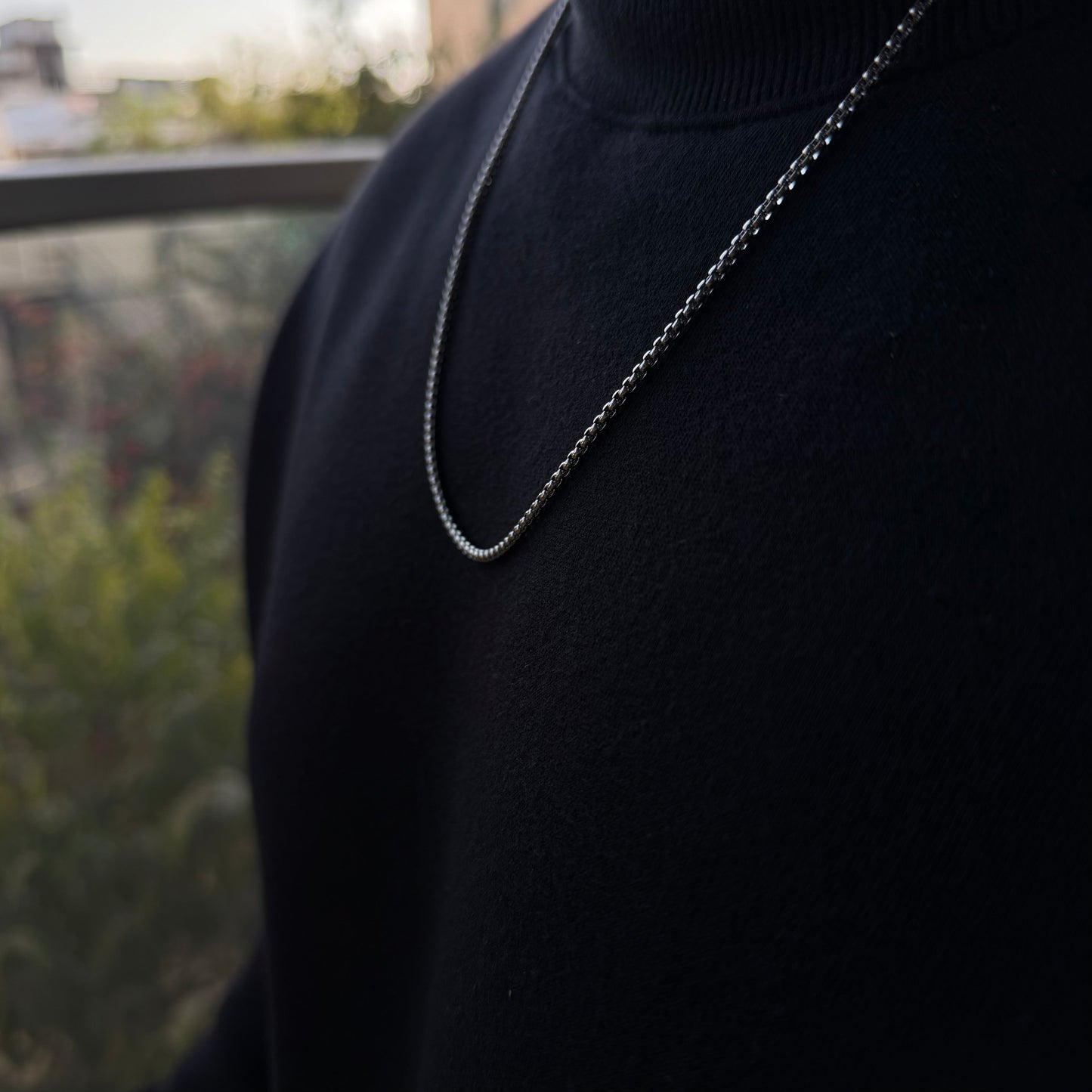 MICRO BOX CHAIN (SILVER)