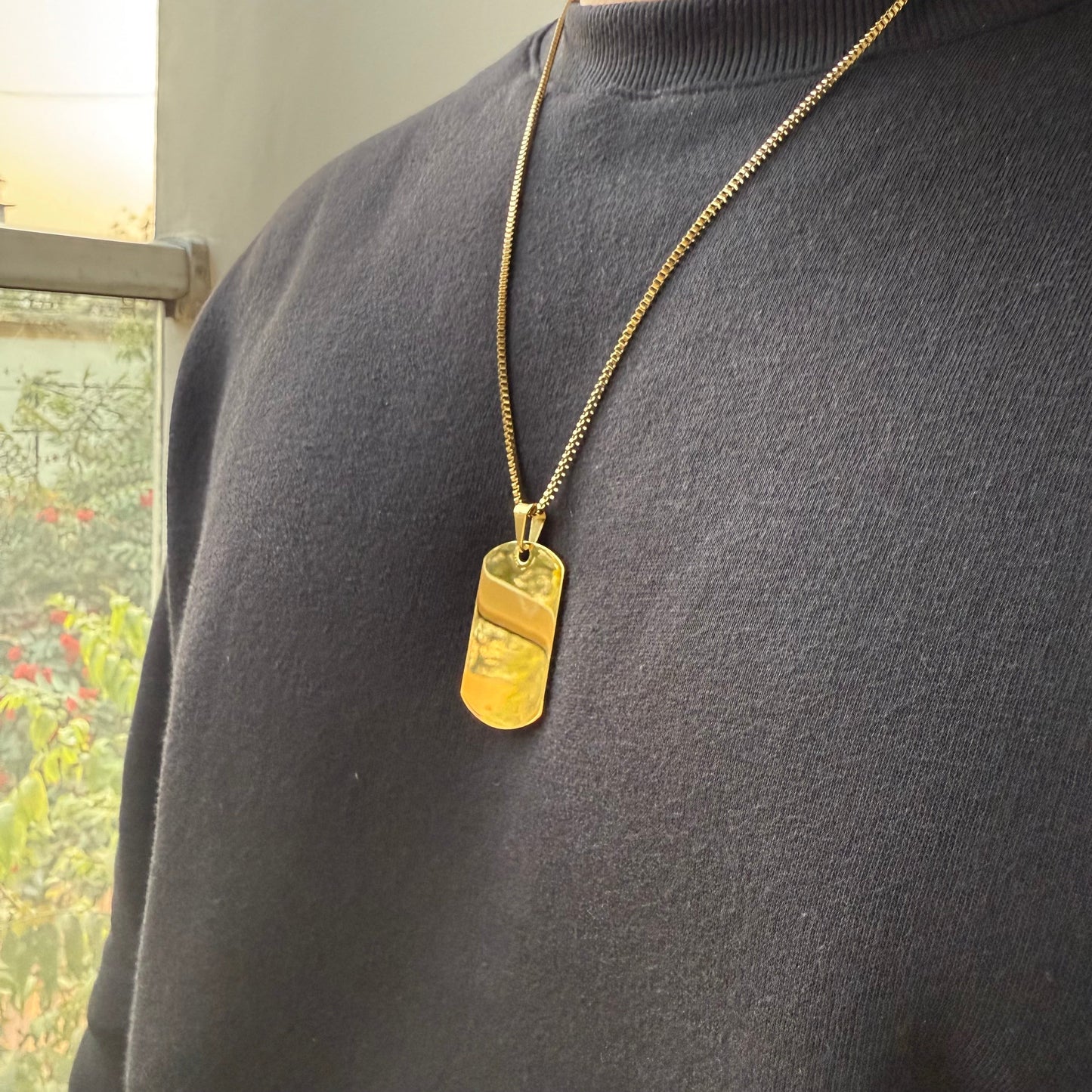 DOG TAG CHAIN (GOLD)