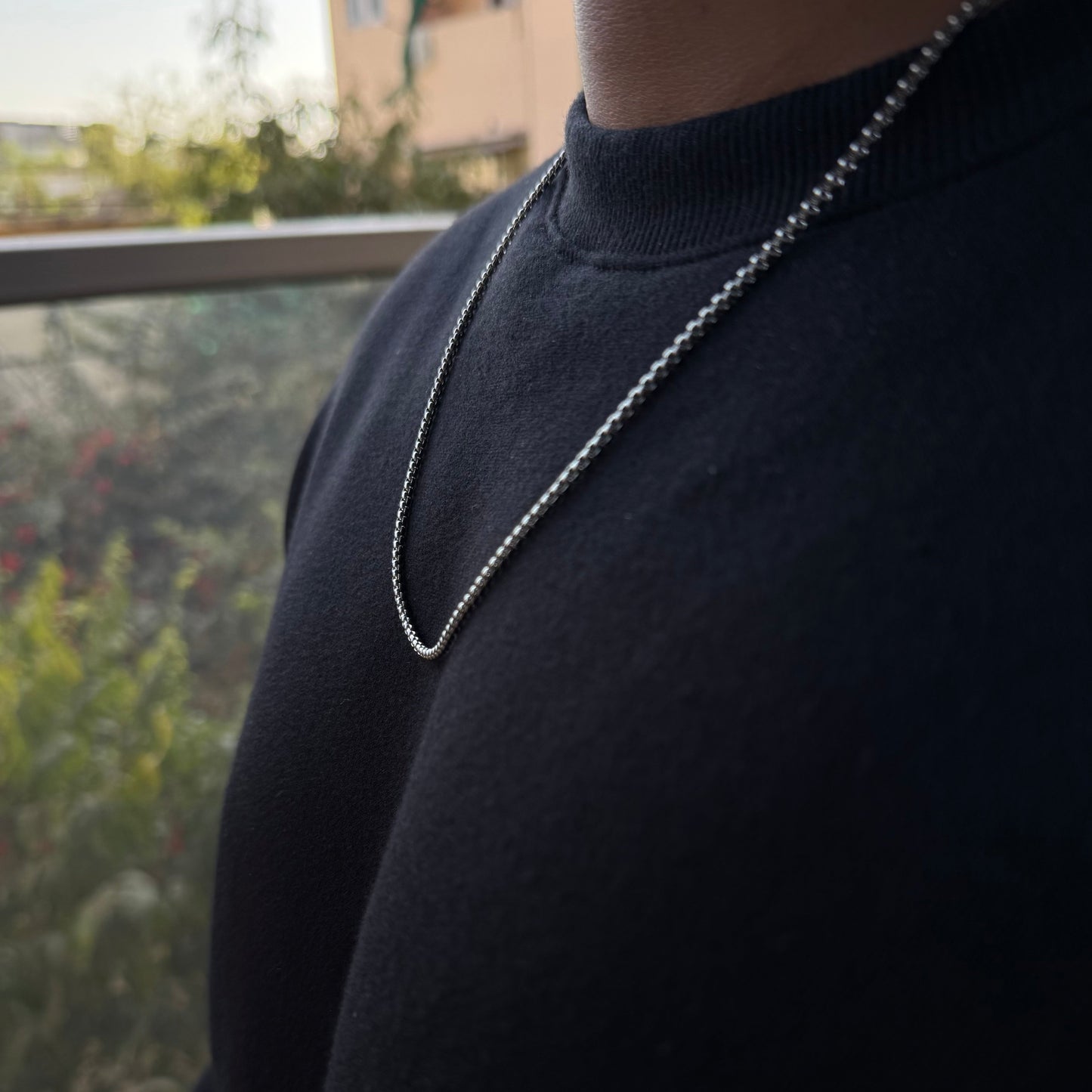MICRO BOX CHAIN (SILVER)
