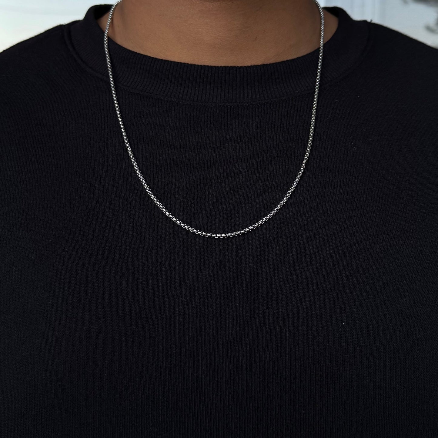 MICRO BOX CHAIN (SILVER)