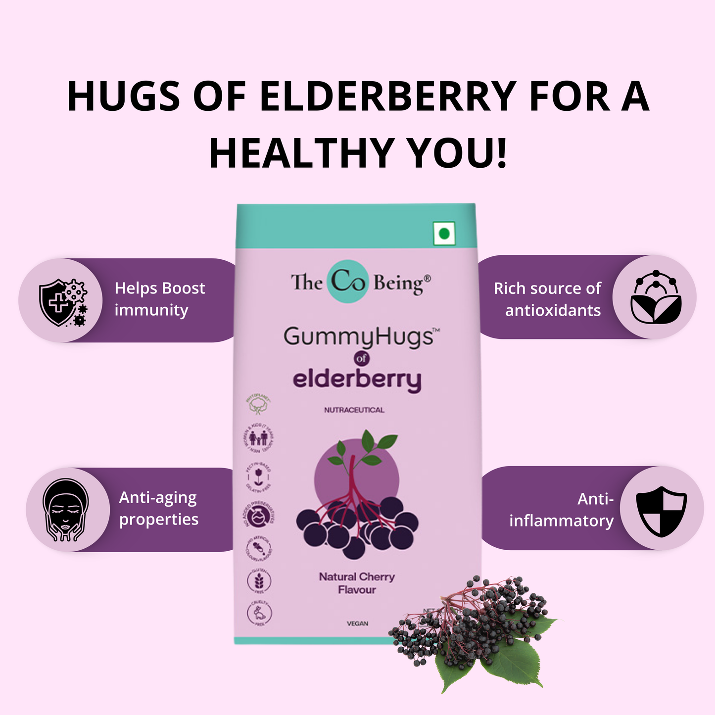 The Co. Being Elderberry GummyHugs