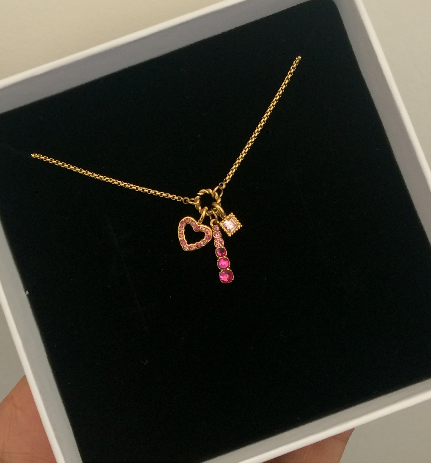 Pink Promise Charm Necklace