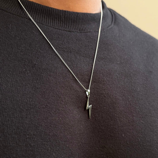 FLASH PENDANT WITH CHAIN (SILVER)