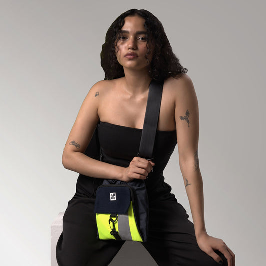 Strobe Drawstring Crossbody Bag - Navy - 29 Styles Available