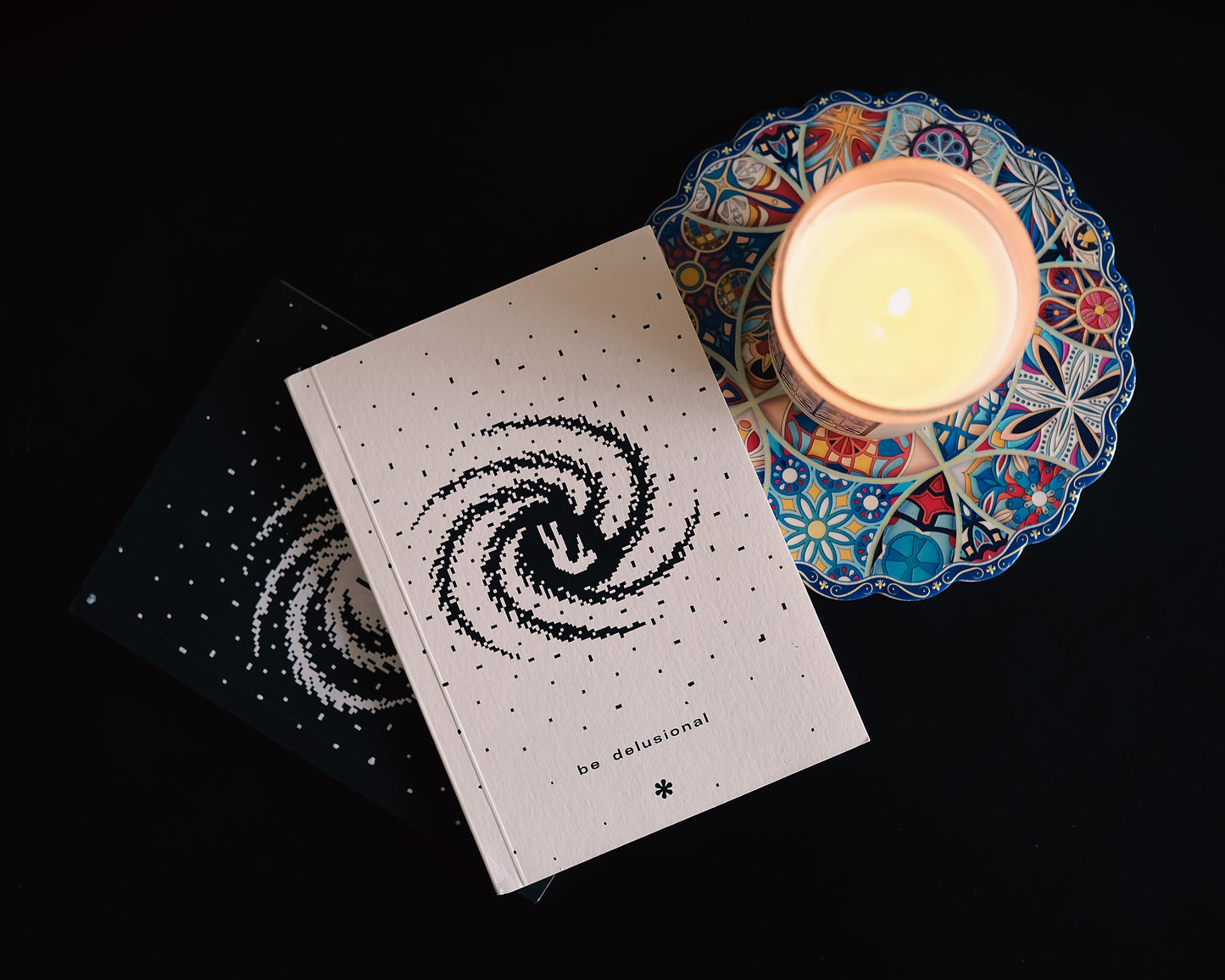 A5 notebook - handmade hemp paper