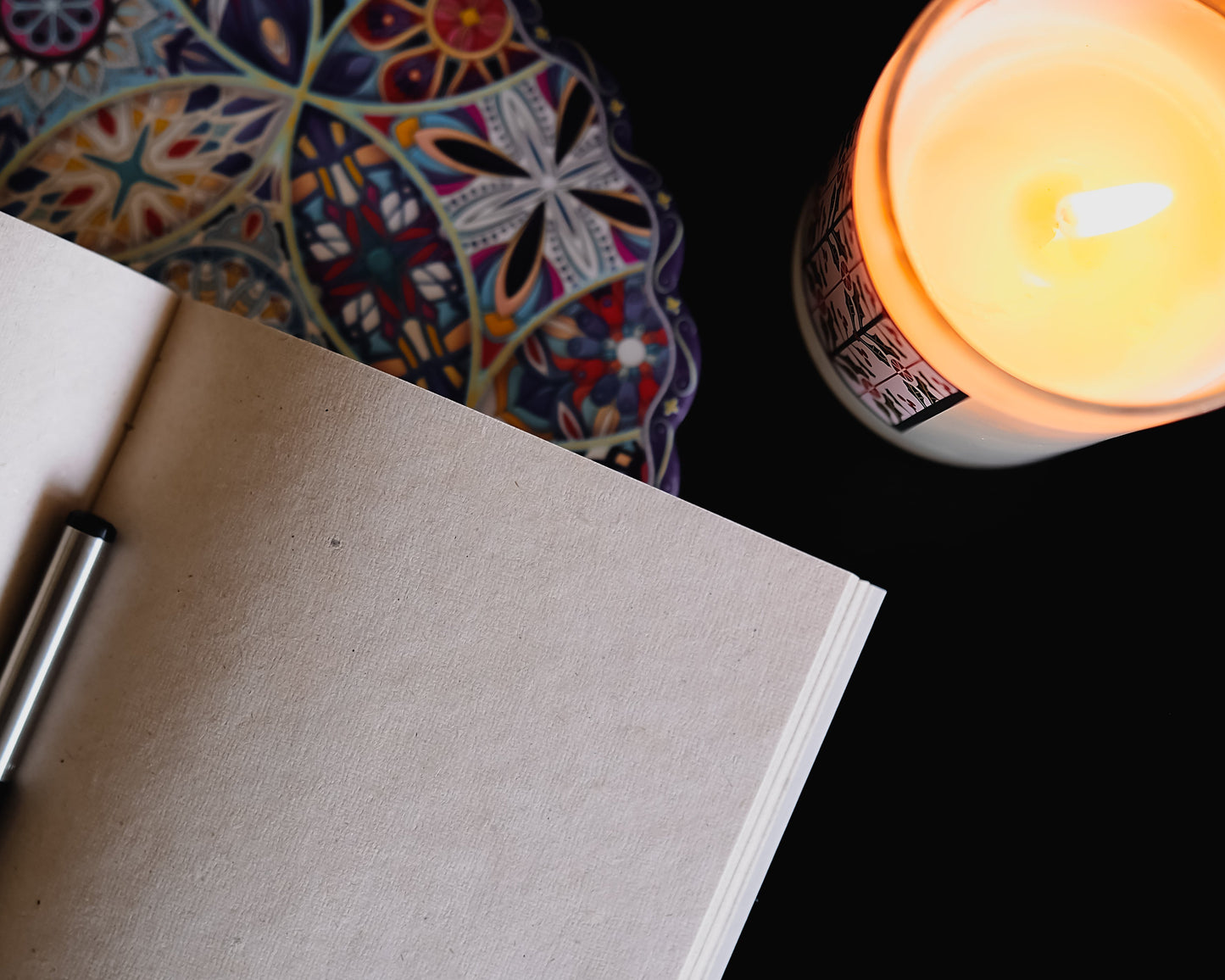 A5 notebook - handmade hemp paper