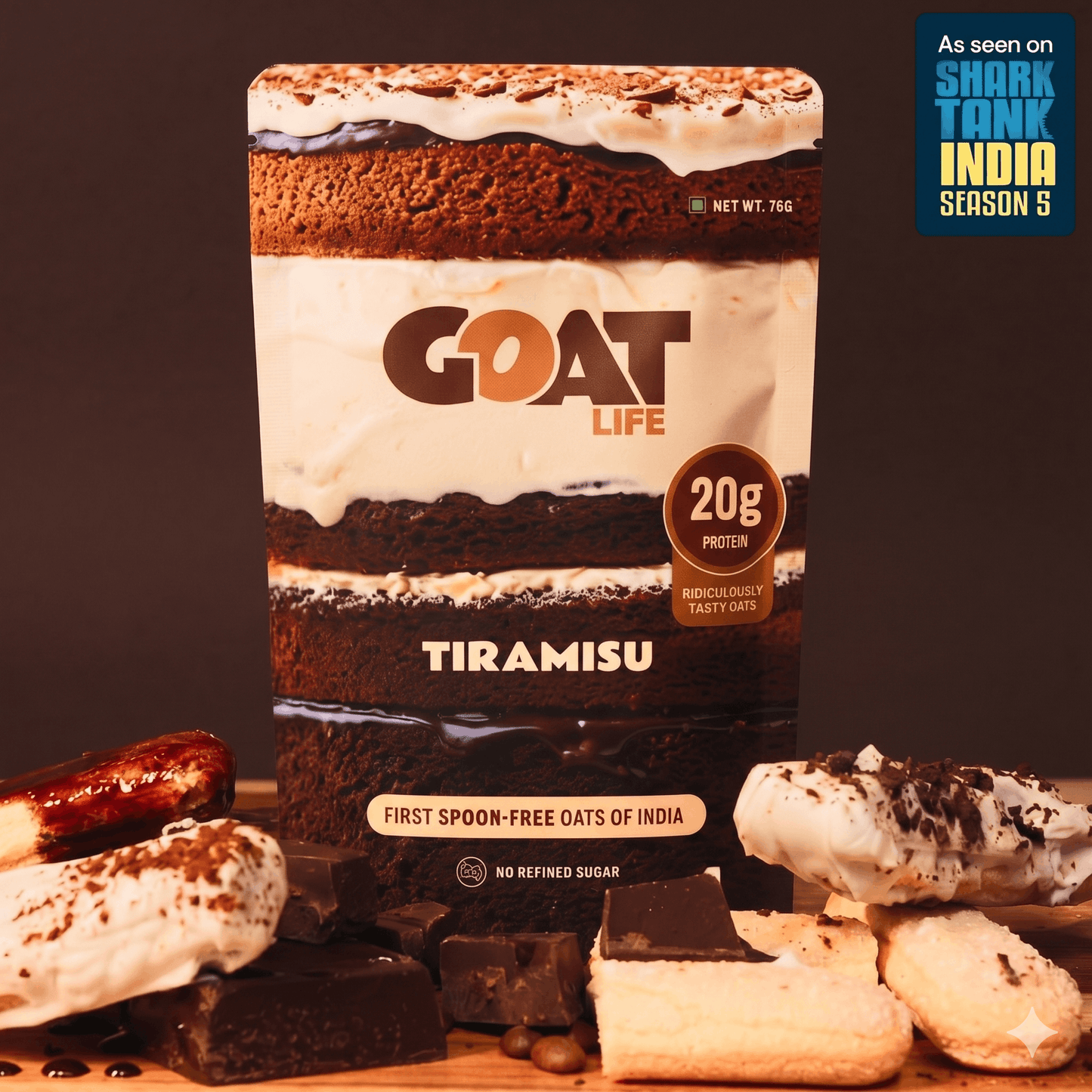 TIRAMISU HIGH PROTEIN OATS (Pack of 5)
