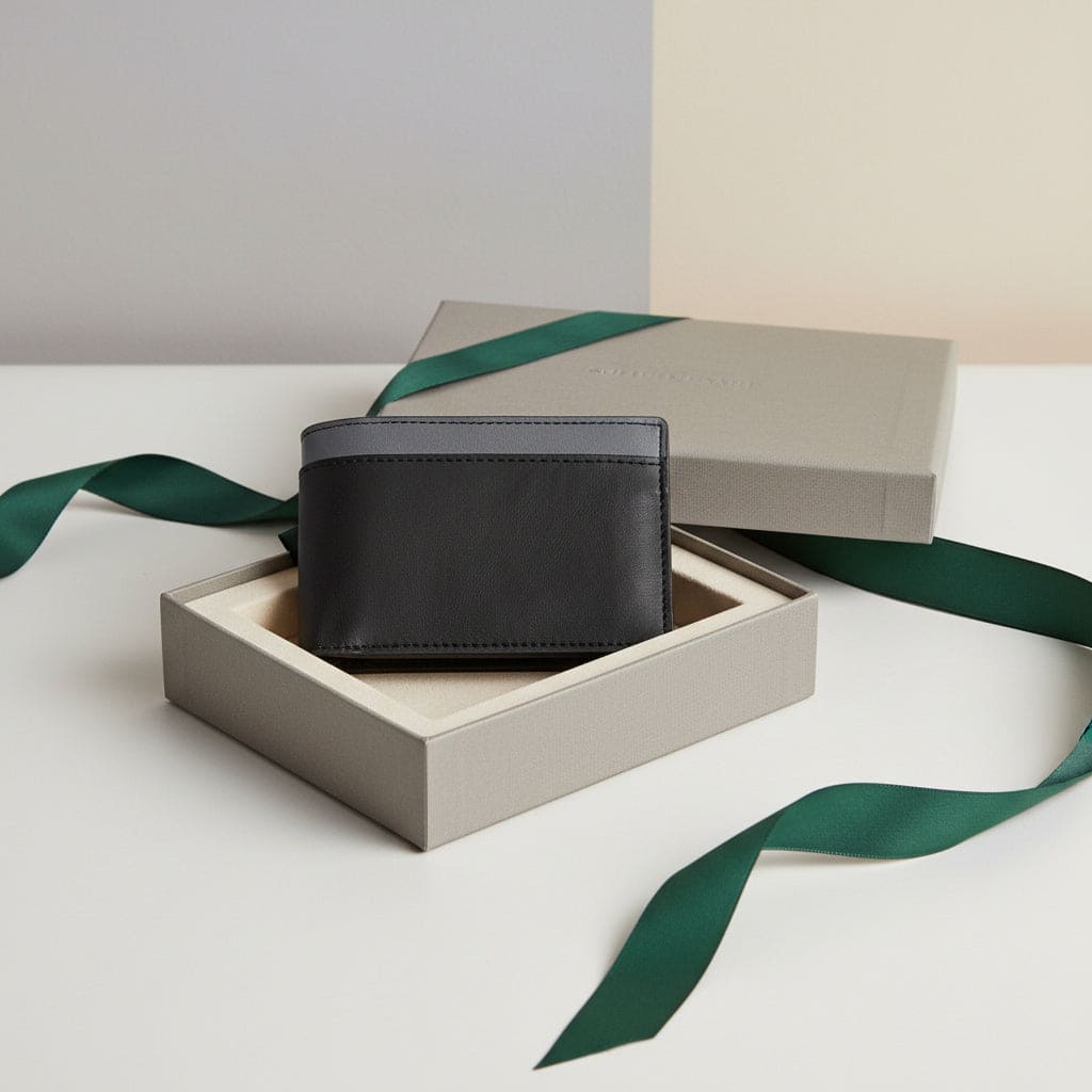 Zeus – Black & Grey | Plant Leather Men’s Wallet