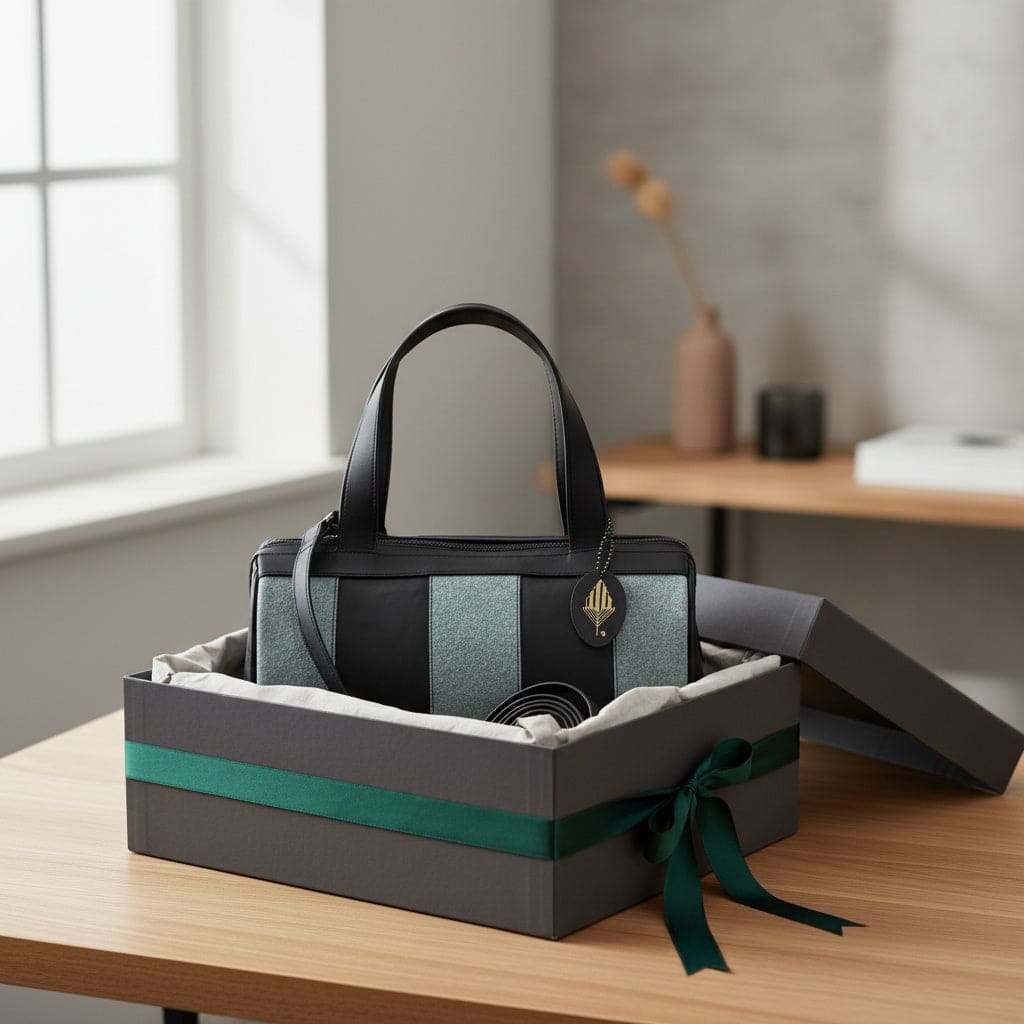 Chloris Vegan Leather Bowler Bag